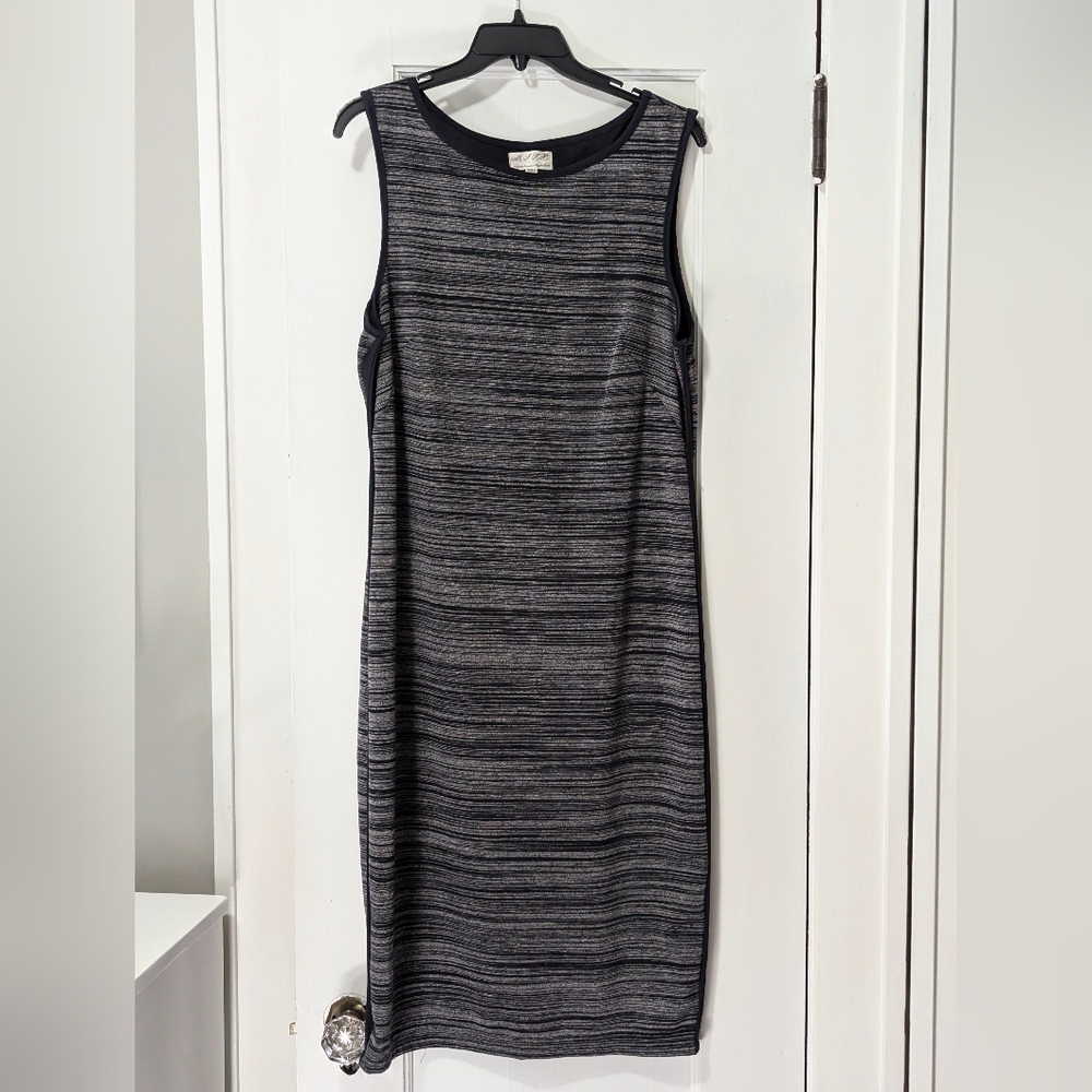 Black and gray pencil dress, size XL